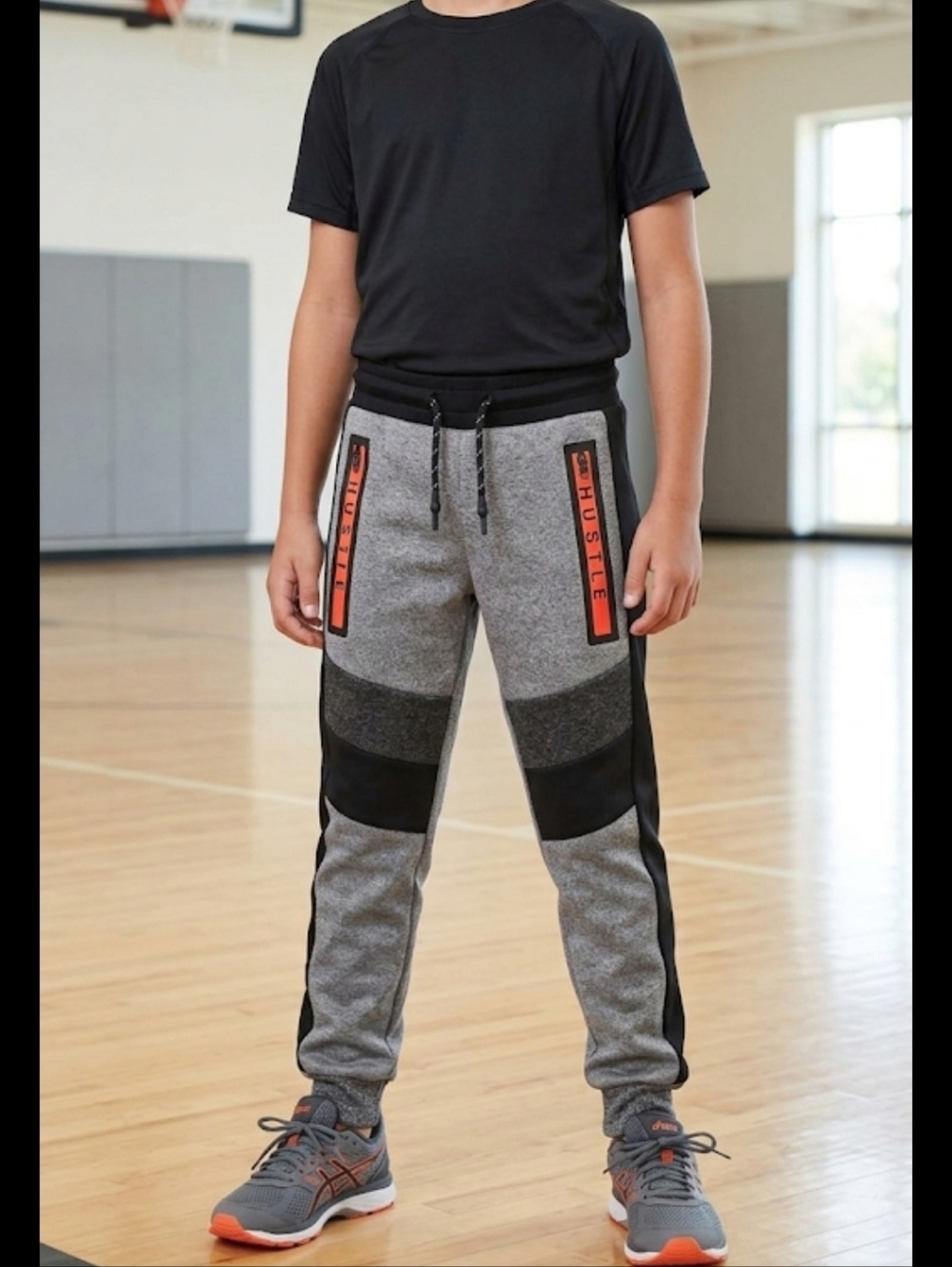 Zero Nineteen Hustle Graphic Athletic Joggers-Size Med NWT
